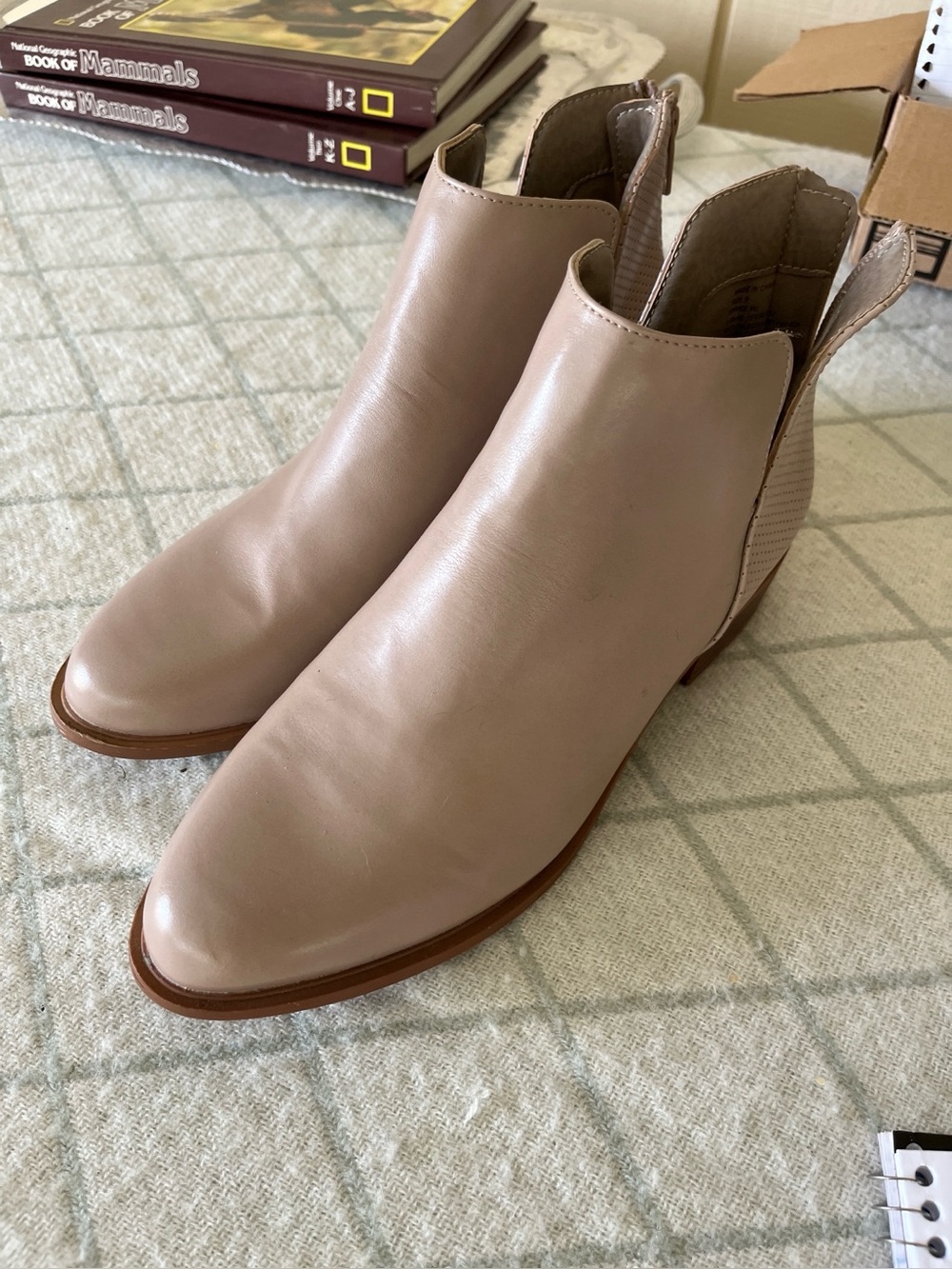 Serra Taupe Chelsea Ankle Boots - Slip-On Style. Size 9 but look more like 8